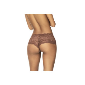 Shorty en dentelle couleur cacao 
